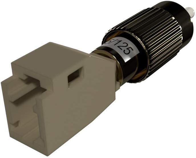 Multimode FC Male to LC Female Fiber Adapter 62.5/125 Type Optical Type Coupler, Hybrid MM, Simplex, High Durability 1000 Times+ Plug-and-Play (62.5/125)