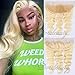 Dorabeauty #613 Platinum Blonde Hair 13×4 Ear to Ear Lace Frontal Closure Body Wave Pre Plucked Hairline Free Part 100% Brazilian Remy Human Hair 18" Inches