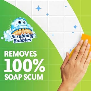 Scrubbing Bubbles Mega Bathroom and Shower Foamer Aerosol, Rainshower Scent, 20oz (Pack of 2)