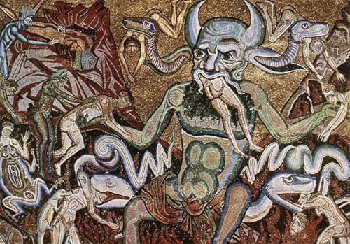 Lienzo l'Inferno Coppo Di Marcovaldo póster decorativo para pared de dormitorio 60x90