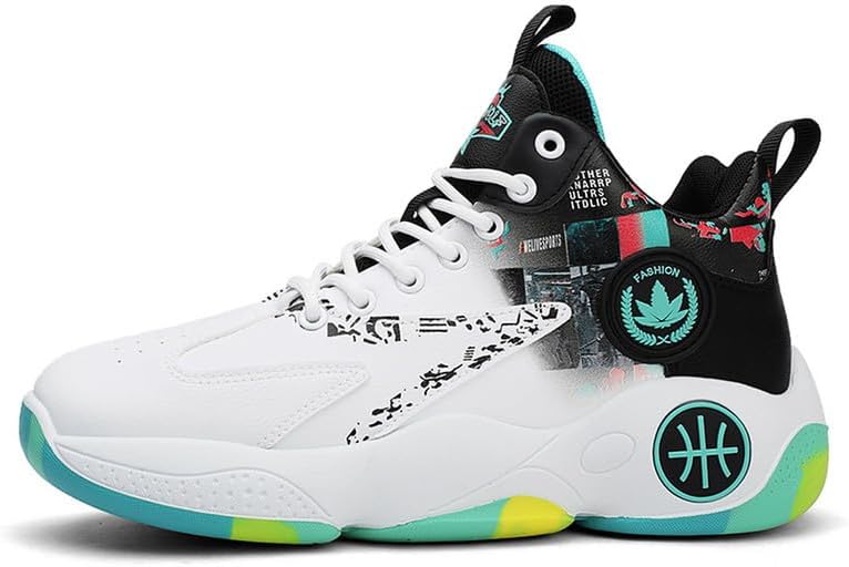 Mens Basketball Shoes, Youth Basketball Sneakers, Anti Slip Basketball Trainers Sports Shoes for Men Indoor and Outdoor