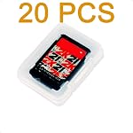 20PCS Switch Game Case Storage Compatible with Nintendo Switch/OLED/Lite, Portable Single Game Dedicated TF Card Storage Holder Mini Case Protective Clear Box for Nintendo Switch Lite OLED