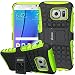 Produktbild ykooe Galaxy S7 Hülle, Silikon Handyhülle Samsung Galaxy S7 Dual Layer Hybrid Schutzhülle TPU Case für Samsung Galaxy S7 (Grün Ständer)