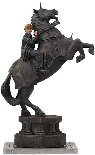 Iron Studios - Harry Potter - Escala de arte de lujo 1/10 - Ron Weasley en la estatua de ajedrez del mago