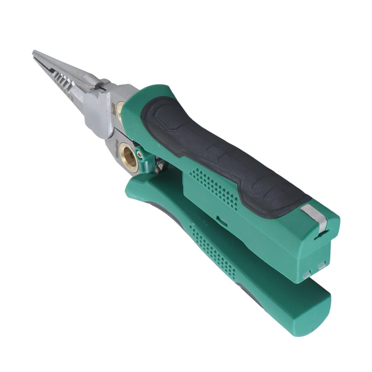 Alide Pelacables 8 en 1 con comprobador de voltaje, para cortar y tensar cables, alicates eléctricos, tijeras para raspar y prensar cables, herramienta de reparación para electricistas.