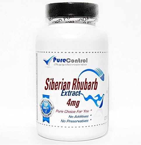 Siberian Rhubarb Extract 4mg // 100 Capsules // Pure // by PureControl Supplements