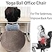 Balance Ball Cover Exercise Ball Cover Sitting Ball Cover Yoga Ball Accessories Sitting Ball Chair Protection for Fitness Yoga Ball Gym Training Foldable Lightweight(no Ball) ( Color : Brown , Size :