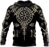 vikingos serie temporada 4 ⚔️Sudaderas con capucha impresas en 3D para hombres: utilizamos tecnología de impresión 3D para hacer estas sudaderas con capucha ricas en patrones, por lo que el hermoso patrón cubre todas las sudaderas atléticas. En cuanto a la tela, las sudaderas con capucha para hombre están hechas de poliéster para garantizar que sea suave y cómodo de llevar.