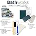 Bathworks Roll-On Sink Refinishing Kit with EZ-Etch - 11 fl oz Coating & Tools Included, High Gloss White, Professional-Grade DIY System for Sinks & Small Fixtures - Durable Non-Yellowing Finish