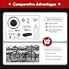 DSYOGX Kit de conversion de roue avant 48 V 1000 W 20" pour vélo électrique - Kit de conversion pour vélo électrique - Moteur de moyeu de vélo pour le montage sur la roue avant des vélos à deux roues #4