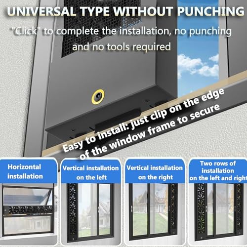 Extractor de ventana vertical con velocidad regulable de 0-2800 rpm y kit de 35-160 cm 5