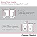 American Standard 250DA104.020 Colony 3 Two-Piece Toilet, Round Front, Standard Height, White, 1.28 gpf