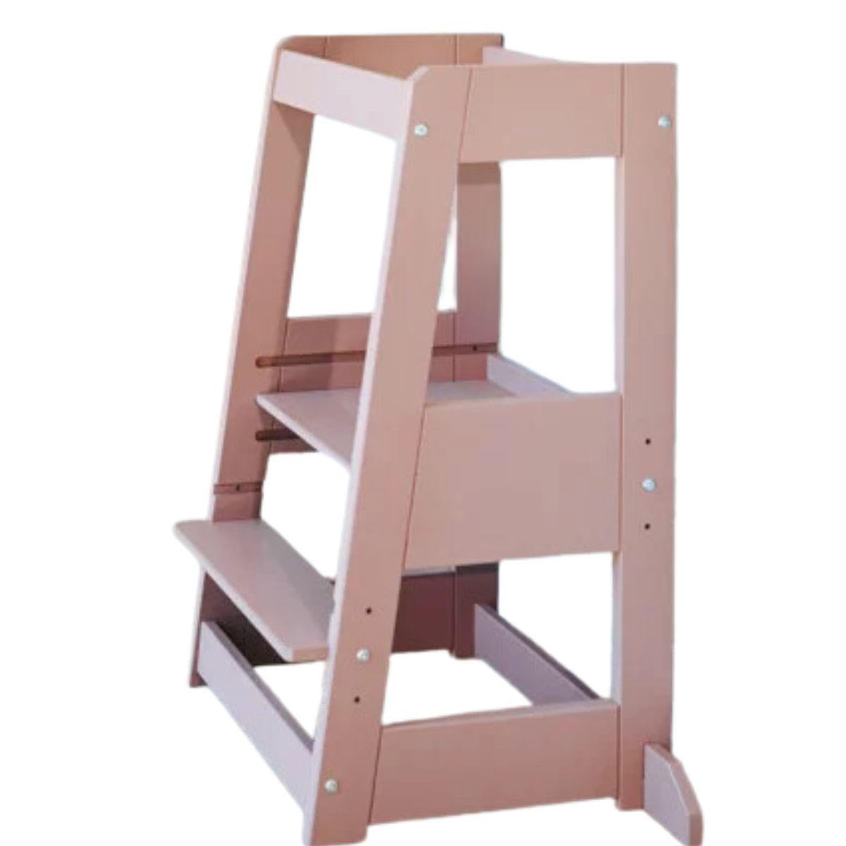 Tour d'apprentissage et d'observation Montessori FELIX Tissi rose pour enfant en bois