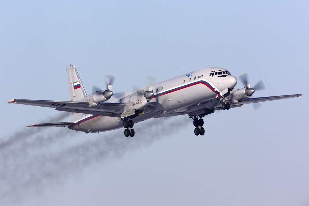 IL-18V airliner of Russian Air Force taking off from Russia. Poster Print by Artem Alexandrovich/Stocktrek Images (17 x 11)