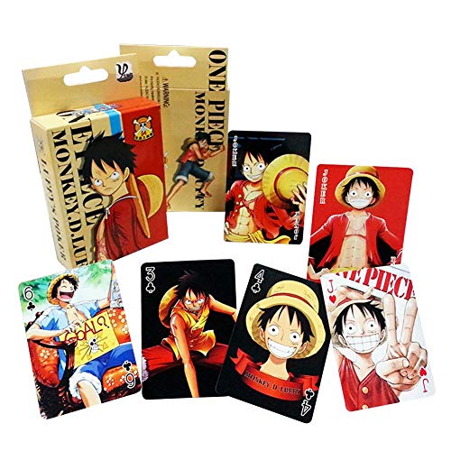 Preisvergleich Produktbild lunanana Anime-Spielkarten, einteilige Pokerkarten, Unterhaltung für Party, Anime, Comics, Sammelausgabe, Spielkarten (H03)