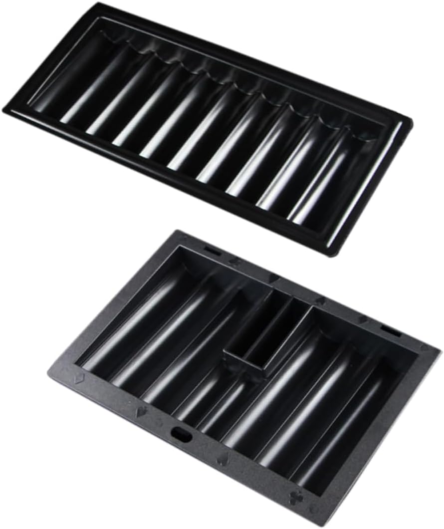 Kisangel 2pcs Table Poker Chip Tray Large Capacity Poker Chip Holder Plastic Bowl for Board Gaming