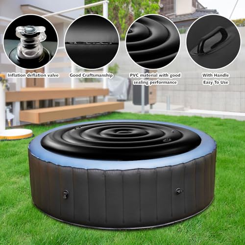 Cobertor Inflable Redondo para Jacuzzi 5.2 pies miniatura 3