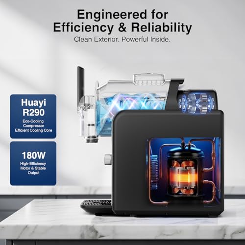 Image of Slushie Machine & Ice Cream Maker Machine 2-IN-1, 6 Modes for Smoothies, Milkshakes, Cocktails, Margarita, and Ice Cream, No Ice Needed, Self-Cleaning, For Home Use