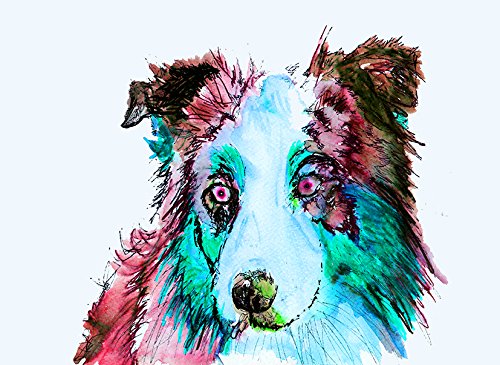 australian shepherd wall art