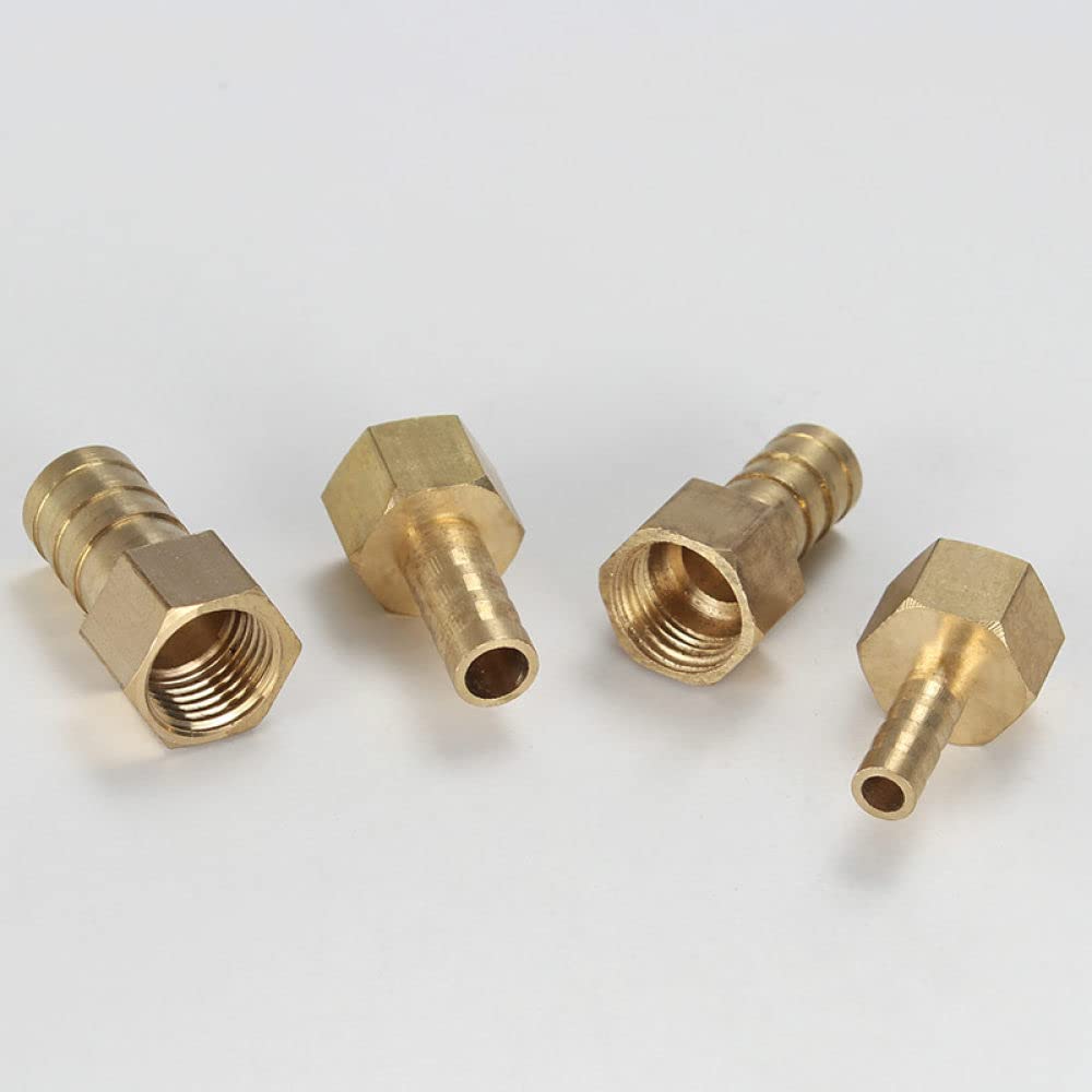OTANA Pagoda Connettore Barb Connettore Filettatura Femmina 1/8 1/4 3/8 1/2 Raccordi per Tubi in Ottone,12mm,3/8"