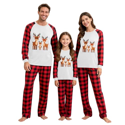 Pyjama de Noël sapin rouge doux pour partager le bonheur des fêtes en famille