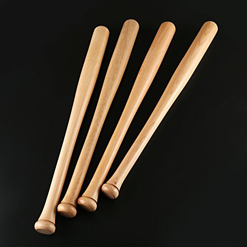 Taco de beisebol, Andoer Bastão de beisebol de Eucalptus Mogno Duro 64cm Barra de Madeira Maciça Var