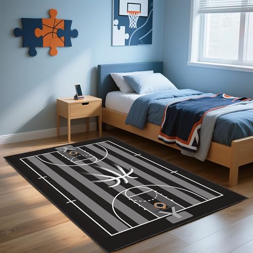 Tapete deportivo de baloncesto 90x150 cm antideslizante miniatura 4