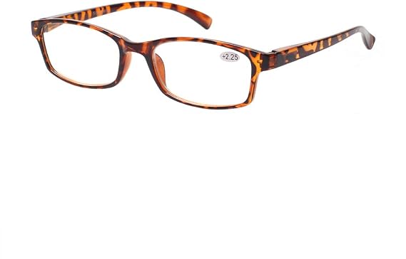 Reading Glasses 5 Pack Fashion Spring Hinge Readers Men & Women Comfortable Glasses for Reading (0.50, 5 Pack Mix Color)