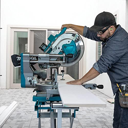 Makita Gsl04M1 40V Max Xgt Brushless Lithium-Ion 12 In. Cordless Aws Capable Dual-Bevel Sliding Compound Miter Saw Kit (4 Ah) #TOP4