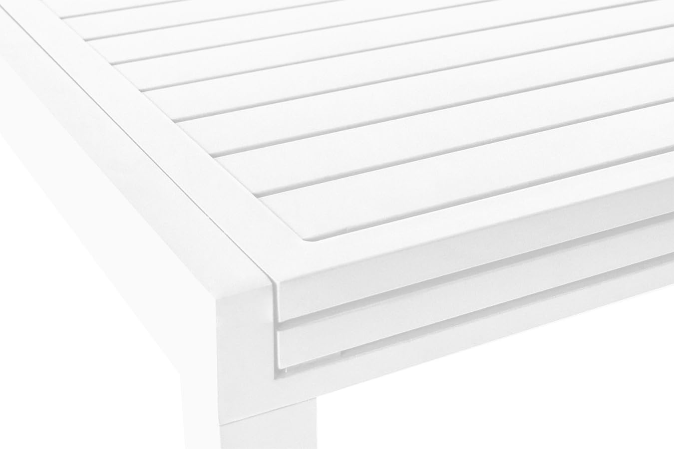 SAMIRA Tavolo da giardino allungabile 135/270 x 90 cm mod. Ares (Bianco)