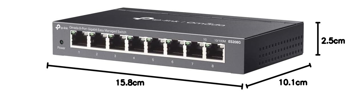 Omada 8-Port Gigabit Easy Managed Switch - ES208G