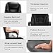 Hbada Office Chair Ergonomic Executive Office Chair PU Leather Swivel Desk Chairs,Adjustable Height Reclining Chair with Padded Armrest and Footrest, Black