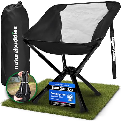naturebuddies® Campingstuhl, faltbar, ultraleicht, kleines Packmaß