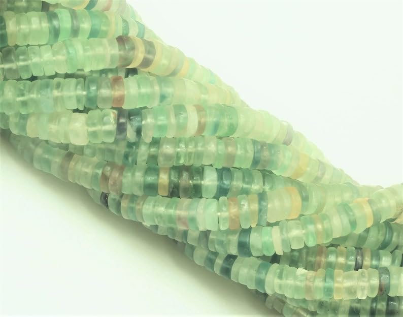 Perles en fluorite pour collier artisanal et ateliers créatifs de bijoux fait maison