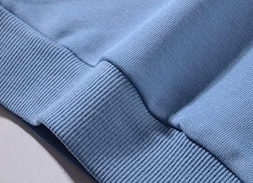 Fall Sweatshirts For Boys Crewneck Relaxed Fit Oversized Pullover Sweatshirt Kids Soft Cotton Solid Workout Tracksuit4