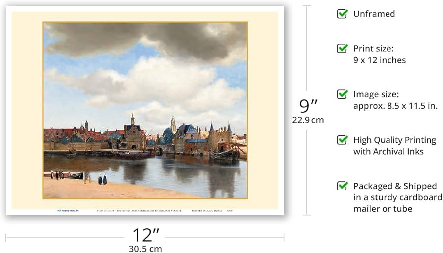 Amazon.com: View of Delft - South Holland Netherlands - From an