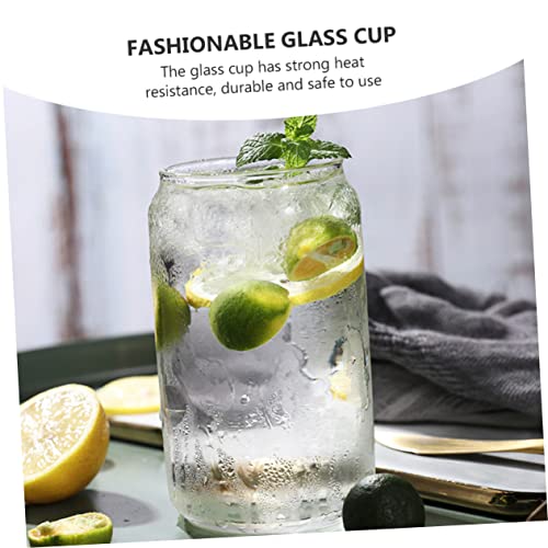 Ciieeo 1 Conjunto Vidro Copos De Água Jarra De Vinho Copo Em Forma De Lata Copos De Jarra De Pedreir