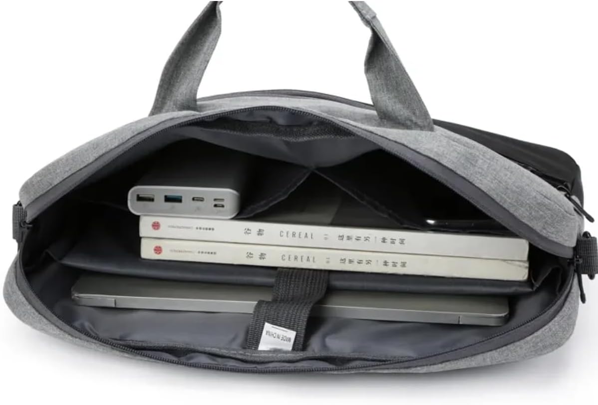 Capa Bolsa Maleta Notebook Com Alça De Ombro Alça De Mão Reforçada Impermeável Divisórias Case Note Bag Estojo Pasta Organizadora Notebook 16 Polegadas 2 Bolsos Externo Faculdade Escola Trabalho