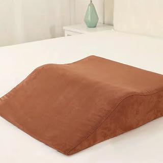 Lower Limb Raising Pillow Pregnant Women and The Elderly Raising Leg Pillow High-Density Sponge Foot Pad Leg Pillow Sleeping On The Bed Leg Raising Pad,Brown