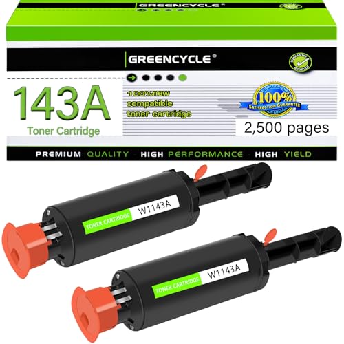 greencycle 143A W1143AD Compatible Toner for HP 1202w 1202nw 1001nw 2 Pack