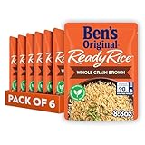 BEN'S ORIGINAL Ready Rice Whole Grain Brown Rice, Easy Dinner Side, 8.8 oz Pouch (Pack of 6)