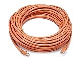 Monoprice Cat6 Ethernet Patch Cable - 50 Feet - Orange | Network Internet Cord - RJ45, Stranded, 550