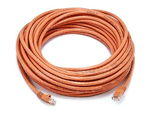 Monoprice Cat6 Ethernet Patch Cable - 50 Feet - Orange | Network Internet Cord - Rj45, Stranded, 550Mhz, Utp, Pure Bare Copper Wire, 24Awg #TOP8