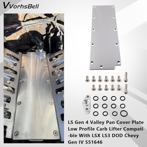 Image of LS Gen 4 Valley Pan Cover Plate Low Profile Carb Lifter Compatible with LSX LS3 DOD Chevy Gen IV 551646