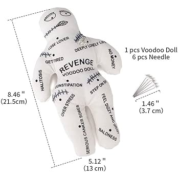 呪い返し無　VooDoo Doll　最強呪文　呪物　人形　クギ Amazon | HWRUB ブードゥー人形 - 多機能手作り呪い人形
