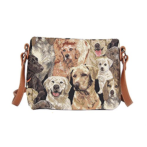 Image of Signare Tapestry Crossbody Bag Sling Shoulder Purse for Women