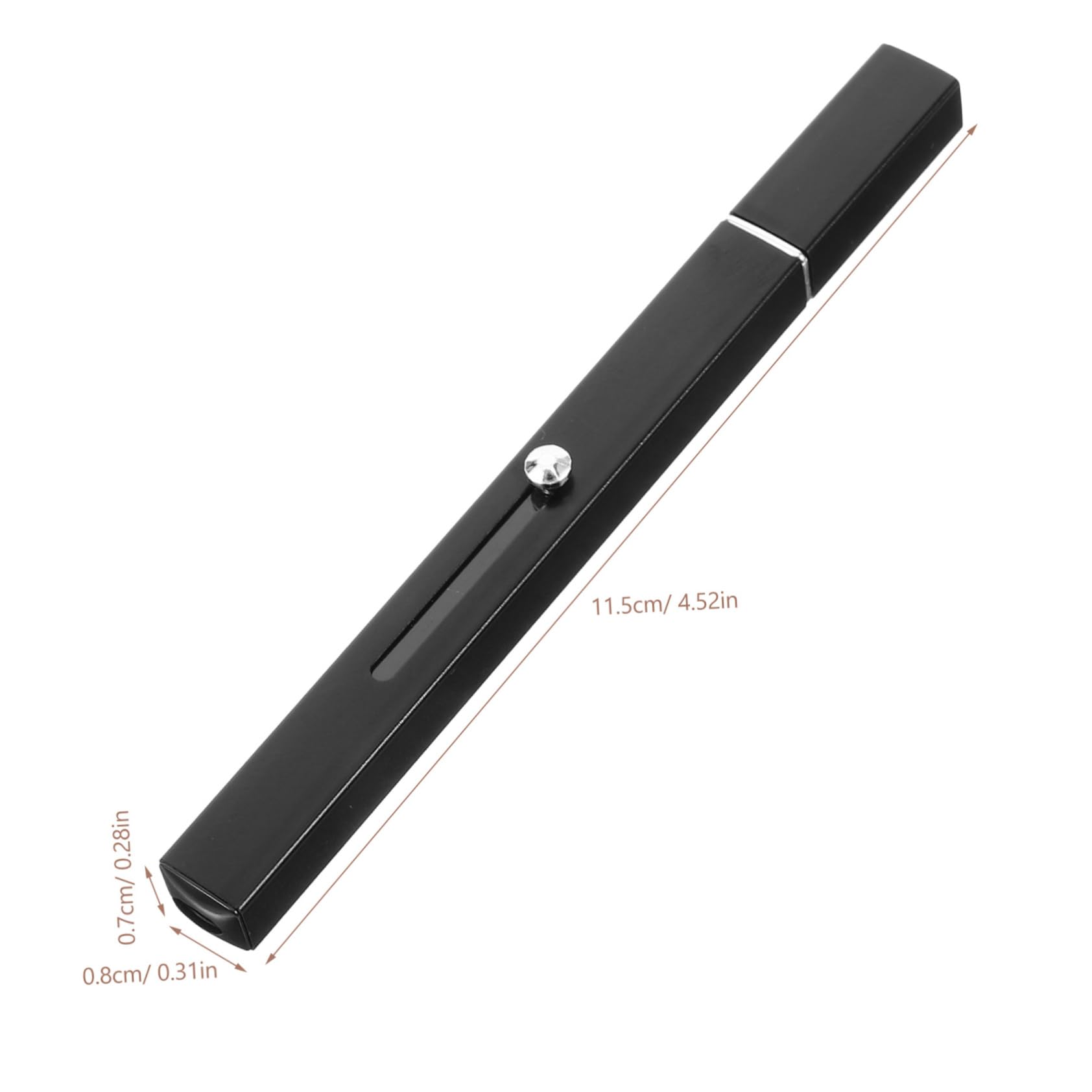 VICASKY Dual-ended Lip Brush Applicator for Retractable Lipstick Lip Gloss Tools Soft Gentle On- -go Makeup Travel-size Black