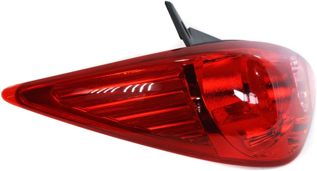 CarLights360: For 2007-2012 Nissan Versa Tail Light Assembly Driver Side w/Bulbs DOT Certified For NI2800181