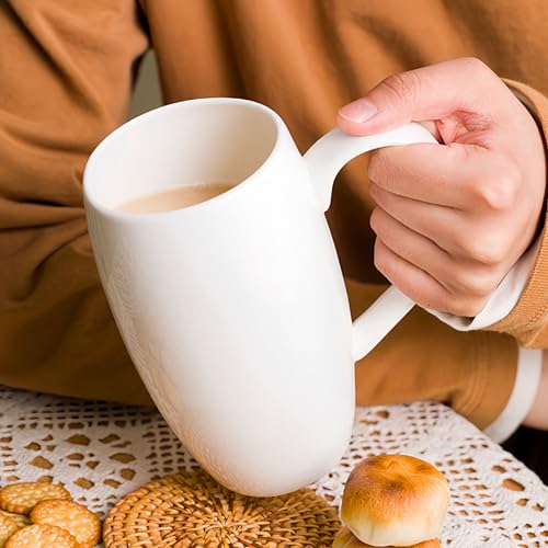Taza grande de porcelana fina de 22oz para café miniatura 6