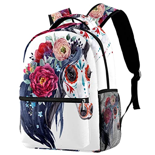 Mochilas ligeras de flores y caballo perfectas para senderismo en familia